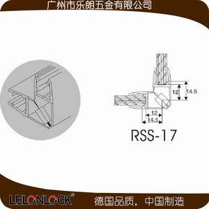 带磁玻璃门挡水条